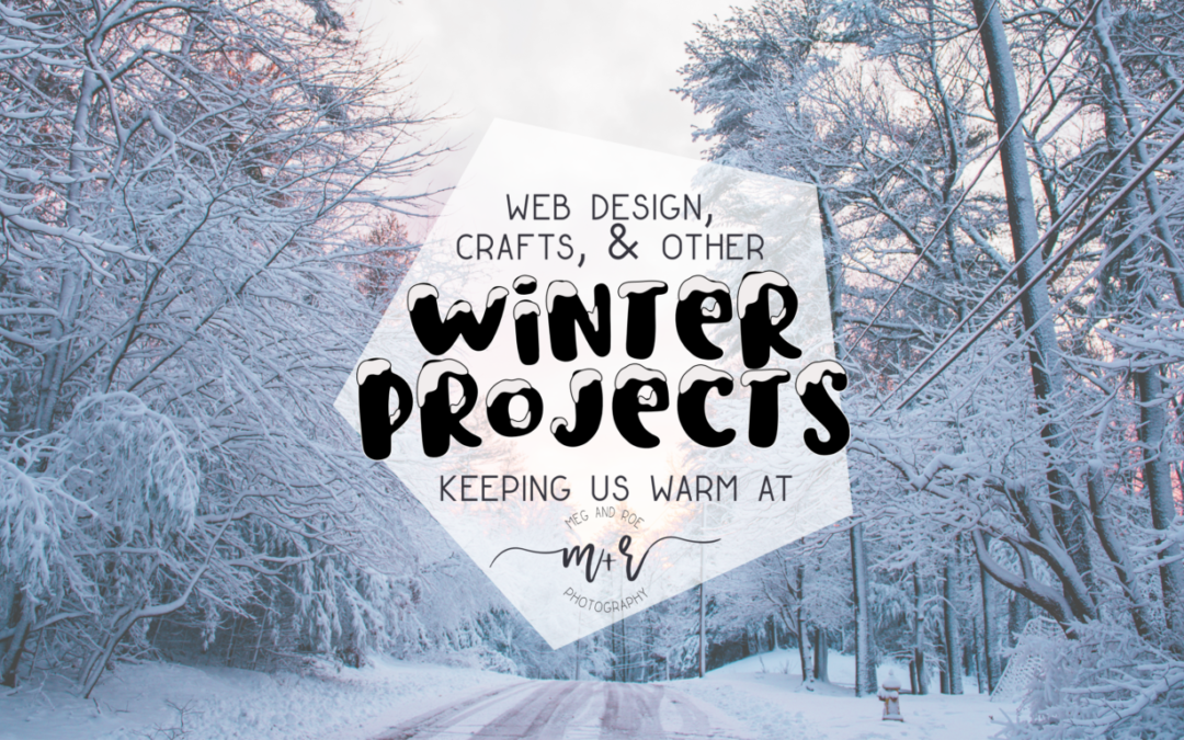 Winter projects at Meg and Roe Photography : creativity keeps us warm.
