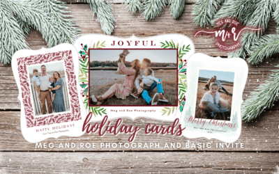 Holiday Cards with Basic Invite and Meg and Roe Photography